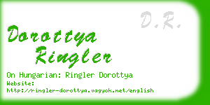 dorottya ringler business card